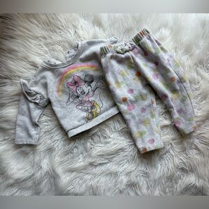 Disney Minnie Mouse sweatshirt and pant set size 6-9 month
